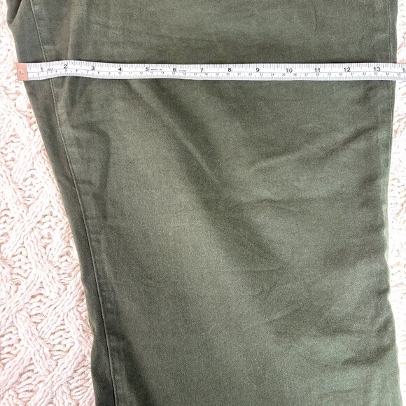 Good American Good Classic Ankle High-Rise Stretchy Pants Jeans Green Size 18 - Picture 6 of 9